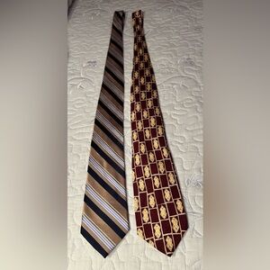 Set of two men ties